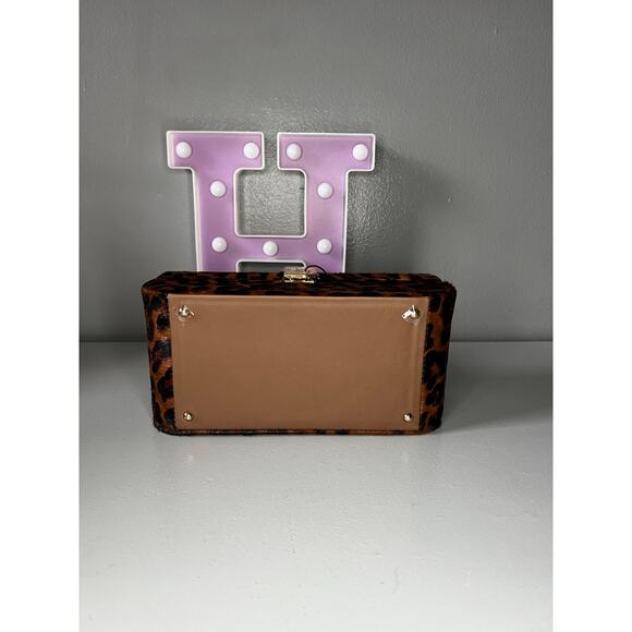 Brandon Blackwood Vanity Purse in Leopard Ponyhair with Mirror - Picture 12 of 12